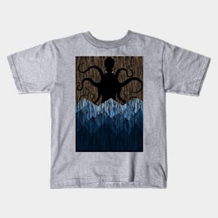 Cthulhu's sea of madness - Brown Kids T-Shirt